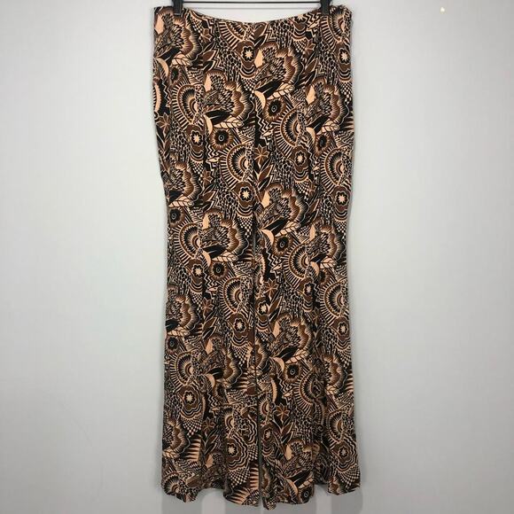 By Anthropologie Drapey Flare Pants Multicolor Size US 12 - Picture 8 of 16